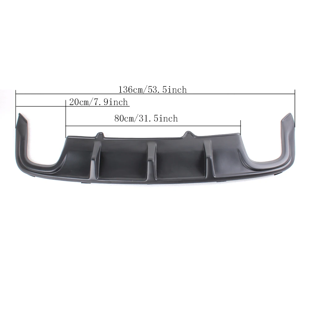 PP автомобильный диффузор губа на задний бампер для VW Passat CC 2011 2012|rear bumper|for vwcar bumper |