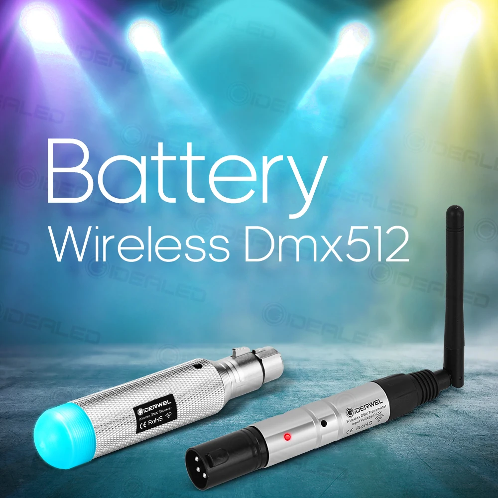 Dmx512 приемник передатчик Dmx светильник эффект батареи беспроводной 2,4 GISM 500 м дистанционный Коммуникационный приемник Музыка DJ клуб диско