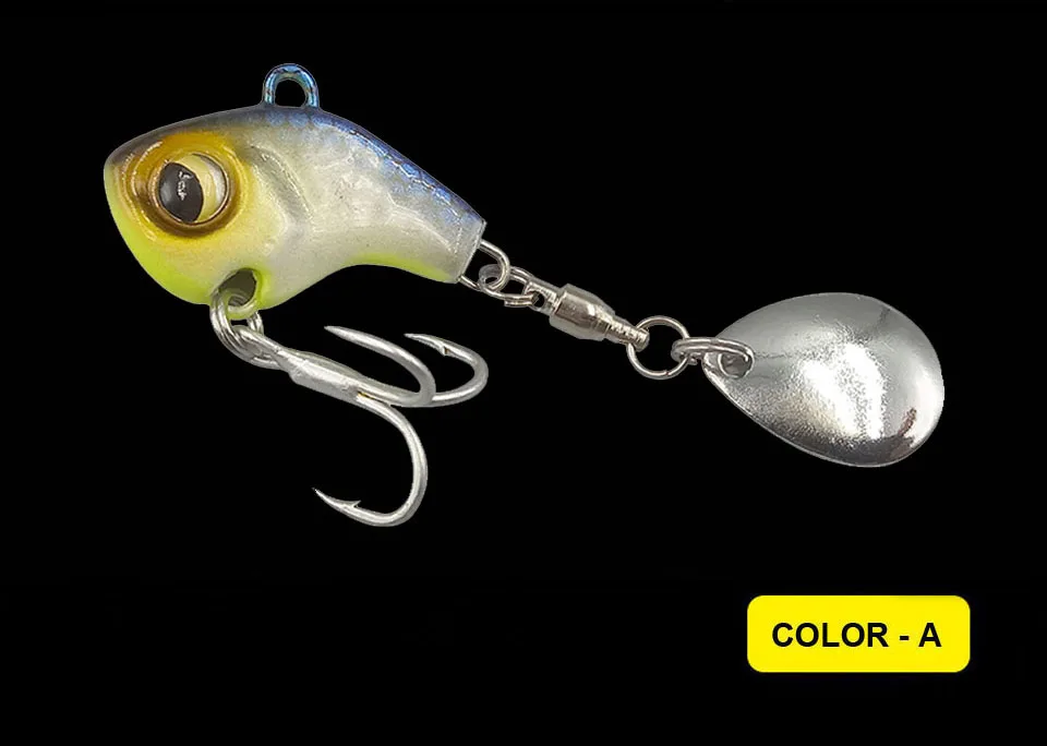 WALK FISH 1 шт. металлическая мини-Приманка VIB с ложкой для рыбалки 8 г 11 г 15 г 21 г зимние приманки для льда рыболовные снасти, воблер, Вибрационный Спиннер