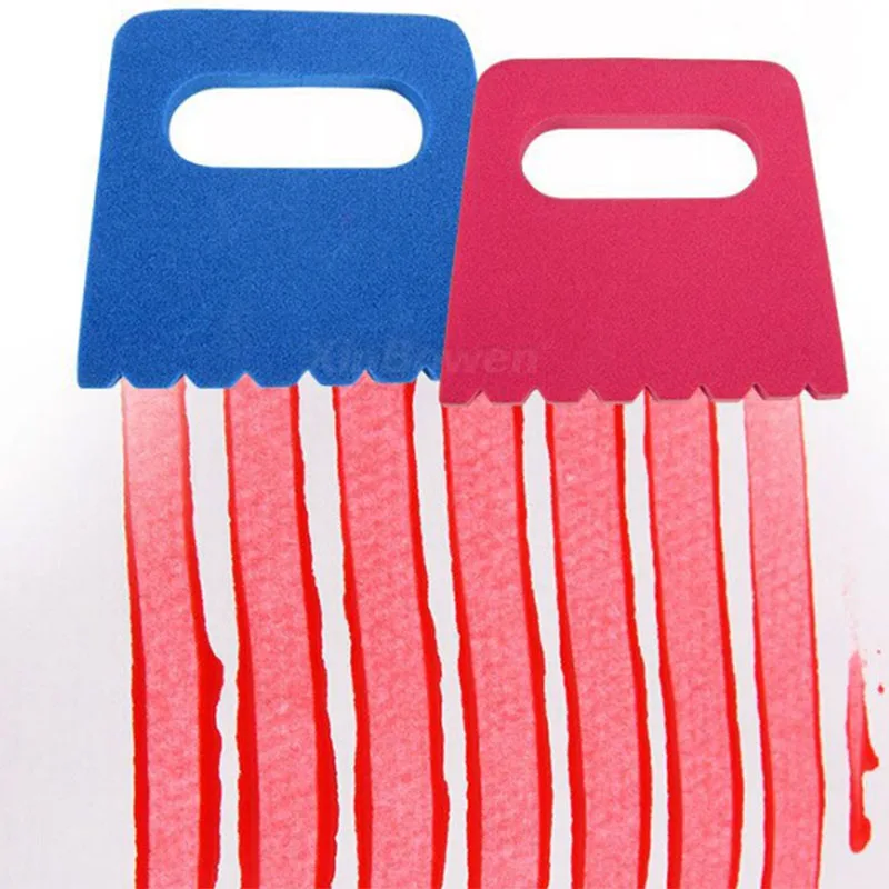Креативные пенопластовые скребки разных цветов акварельные инструменты для