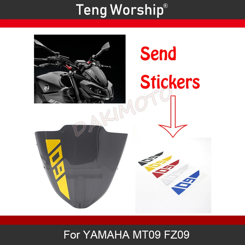 Ней MT09 mt 09 mt09 мотоцикл маленький лобовое стекло Ветер экрана для Yamaha MT09 MT-09 FZ-09 MT 09 FZ09