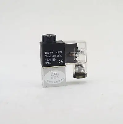 

Solenoid Air Valve 2 Port 2 Position 1/8" BSPP 2V025-06-12/24VDC NC