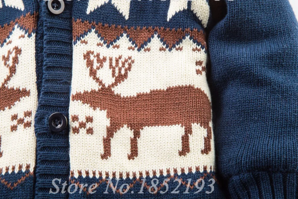 2016 Christmas Elk Baby Winter jumpsuits Newborn brand baby snowsuit warming thicken coral velvet Woolen sweater rompers Outwear | Детская