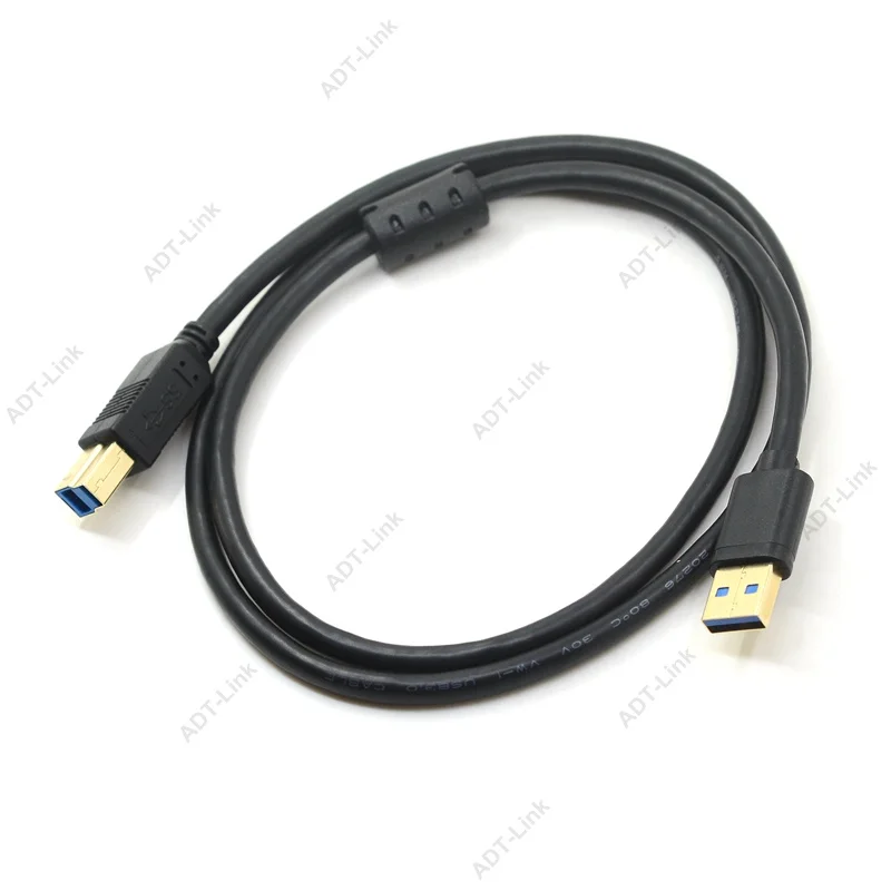 USB кабель с позолоченным штекером типа B (папа) A (Папа) 3 0 для Canon Epson HP ZJiang принтер