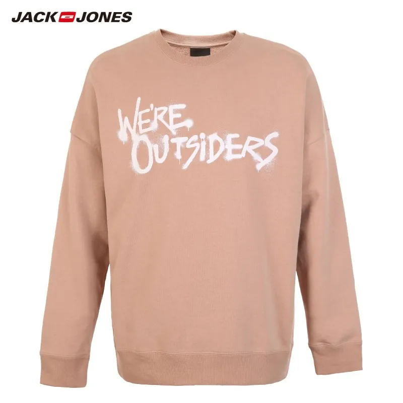 JackJones мужская толстовка с буквенным принтом пуловер рубашка одежда верхняя 218333559