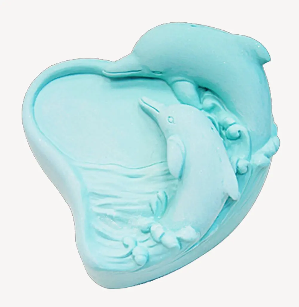 

Dolphin Silicone Mould S340 Craft Art Silicone Soap Mold Craft Molds DIY Handmade Candle Molds