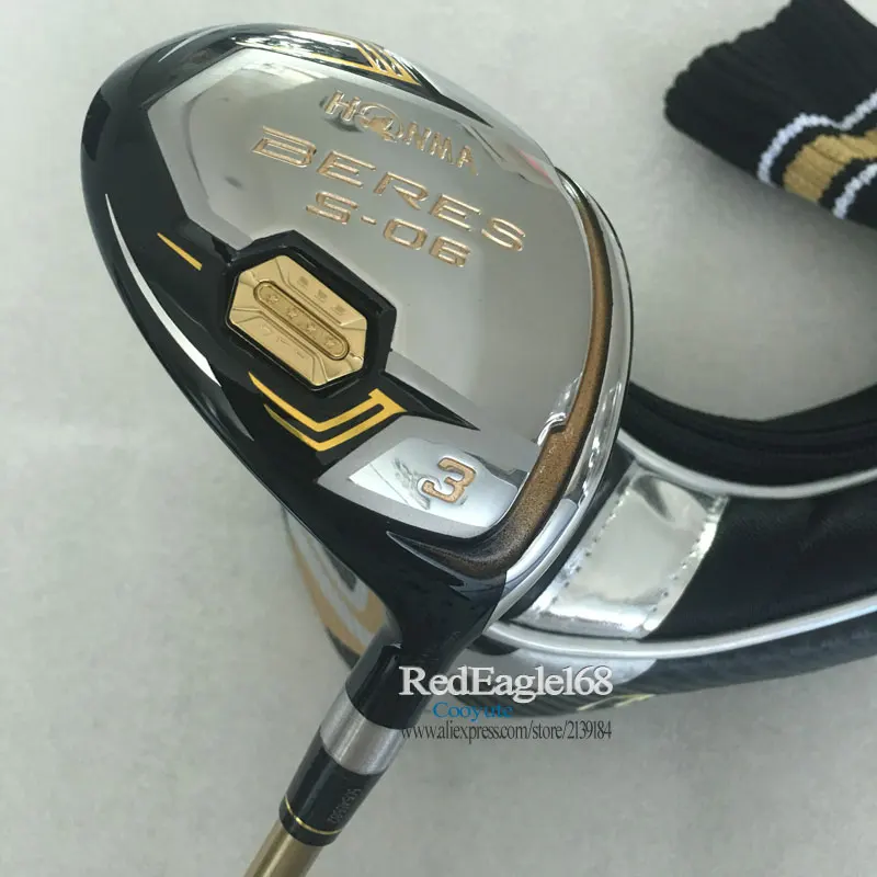 Фервеи для гольфа дерево HONMA S-06 4 звезды гольф-клубов 3/5 Деревянные клюшки графитовый Вал R или S гибкий гольф вал Cooyute