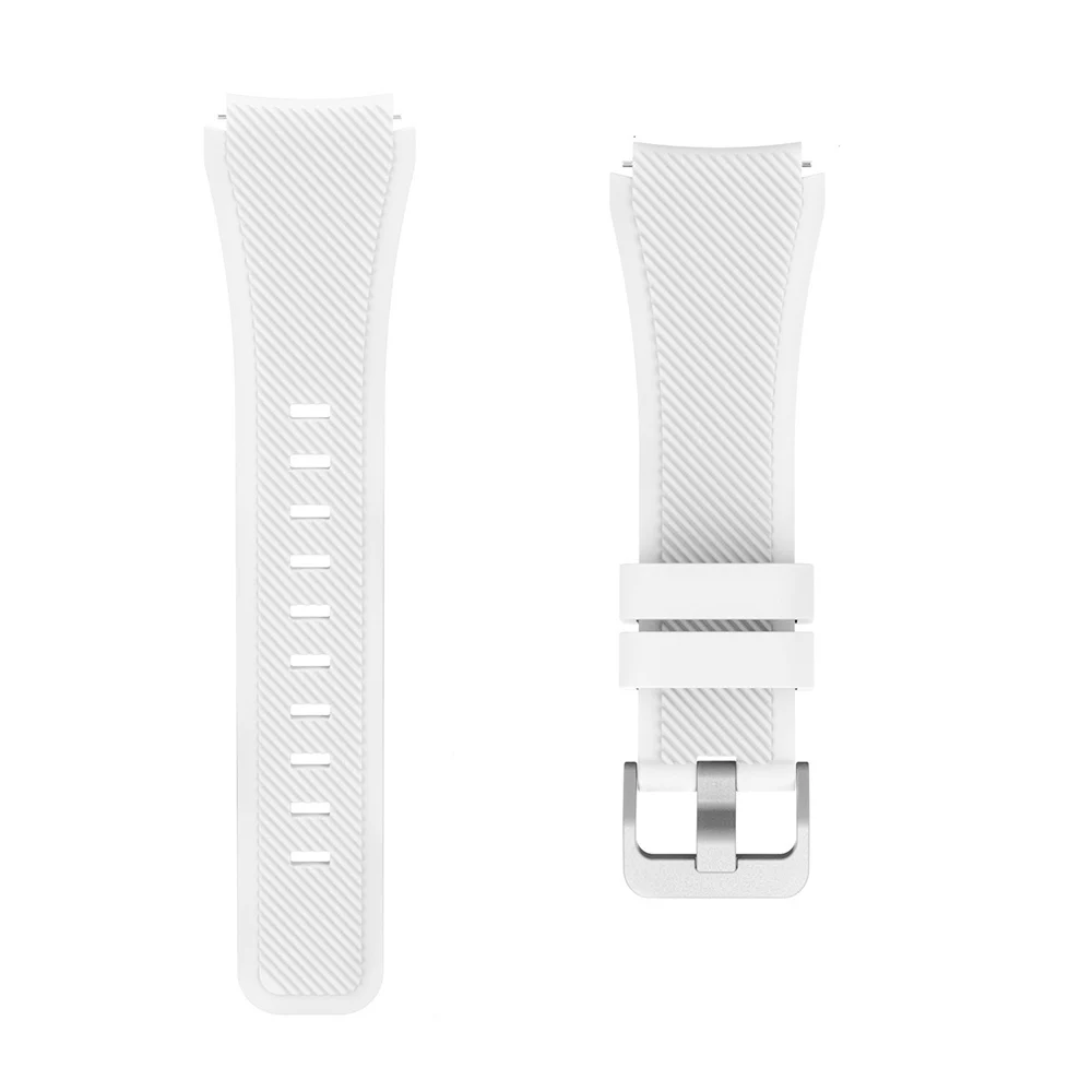 White 22 мм ремешок для samsung gear S3 Frontier классические часы силиконовый браслет спортивные силиконовые полосы ремешок для samsung Galaxy Watch 46 мм - Цвет ремешка: White