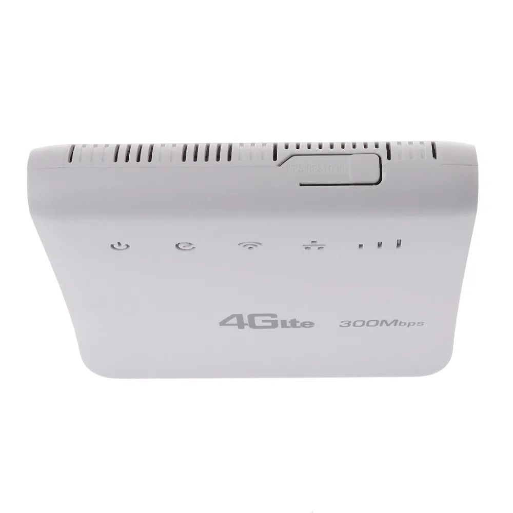 Разблокированный 300 Мбит/с 4G LTE CPE мобильный WiFi беспроводной маршрутизатор с портом LAN SIM Слот