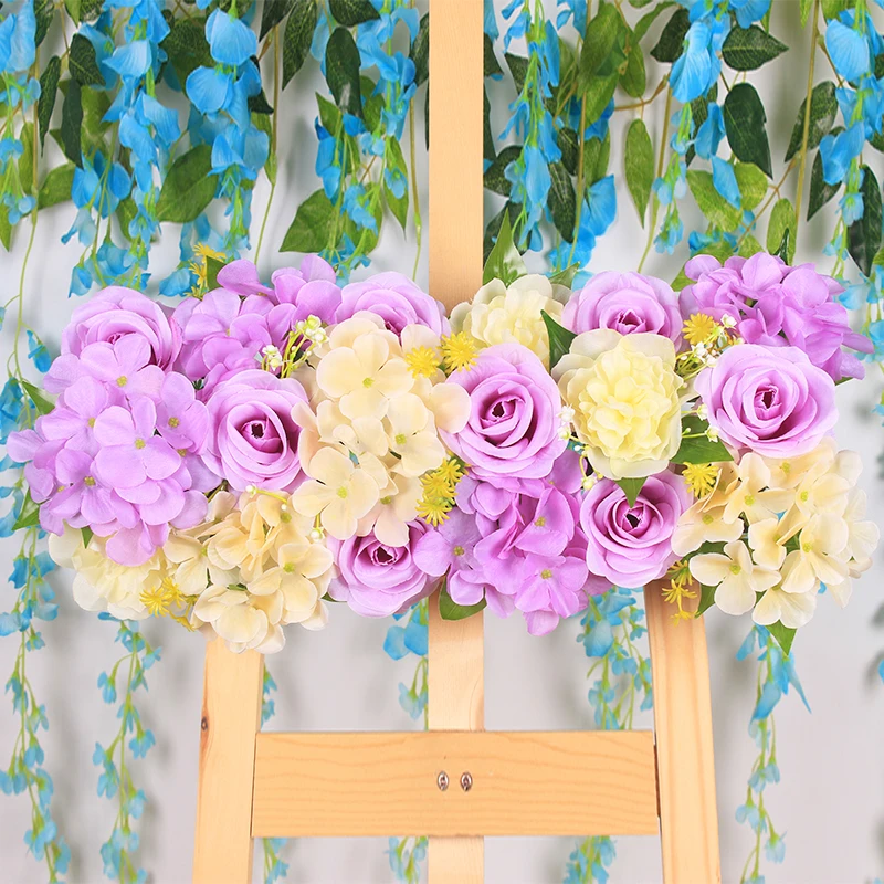Artificial Arch Flower Row Table Runner Centerpieces String for Wedding Party Road Cited Flowers Decoration 10 Pcs Each Lot | Дом и сад