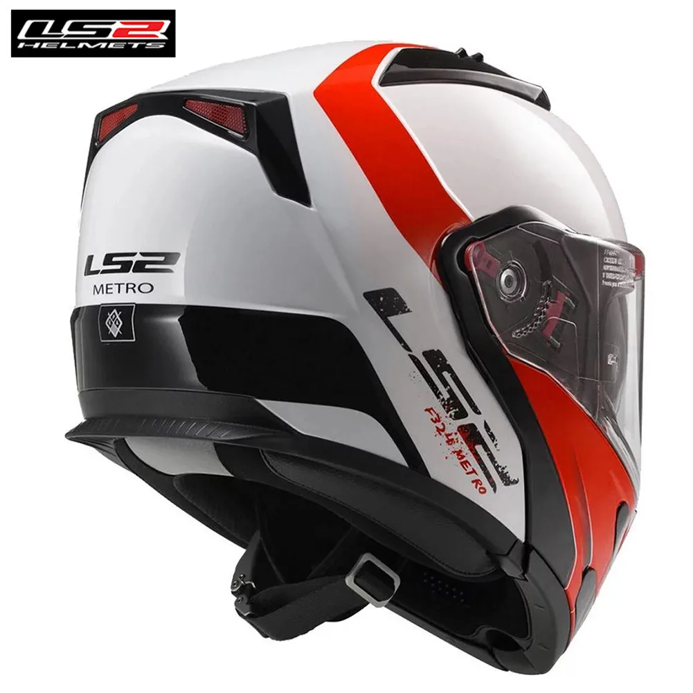 LS2 Metro шлем мотоциклетный для Touring Cruiser модульный анфас откидной двойной козырек шлемы