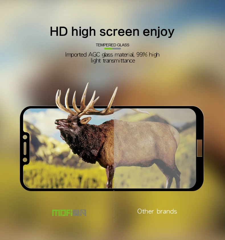 MOFi для Huawei Honor Play 6 3 &quotстекло закаленное 2.5D полное покрытие защитная стеклянная