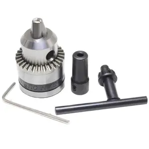 Бесплатная доставка Новый сверлильный патрон 0,6-6 мм крепление B10 конус с 5 мм соединительным стержнем вал двигателя ключ гаечный ключ электроинструменты