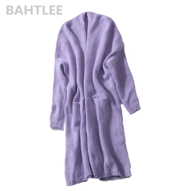 

BAHTLEE Autumn Winter Women's Angora Rabbit Cardigans TOP Sweater Soft Casual And Looser Fashion Brand Three Colour