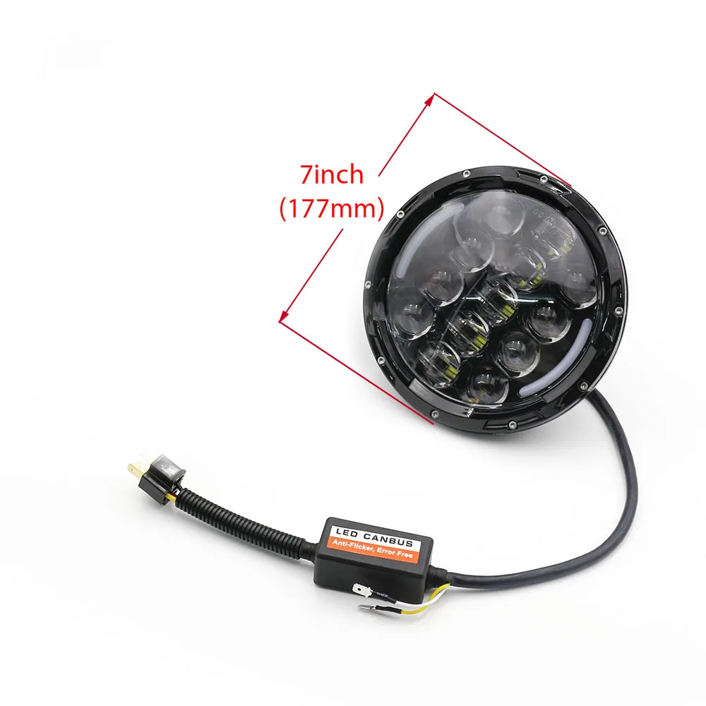 CNSPEED 2 шт./компл. 7 дюймов 75 Вт круглый ангельские глазки светодиодный светильник