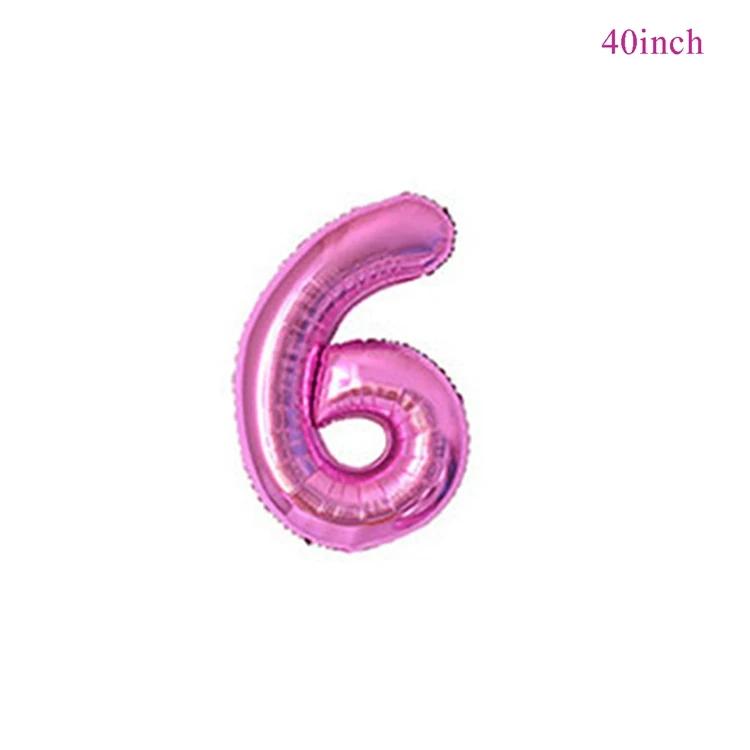 Pink 6 LAPHIL Синий Розовый фольгированные шары Свадебные Воздушные шары с днем рождения украшения дети мальчик девочка душ Гелиевый шар Декор - Цвет: Pink 6