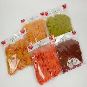 100 шт. искусственные кленовые листья домашняя Настенная Наклейка свадебное украшение DIY Скрапбукинг осенний фон декоративные листья