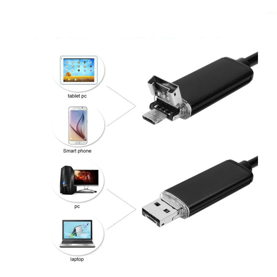 Микро usb эндоскоп для Android телефона и ПК Stardot 7 мм Диаметр 6LED IP67 камера наблюдения
