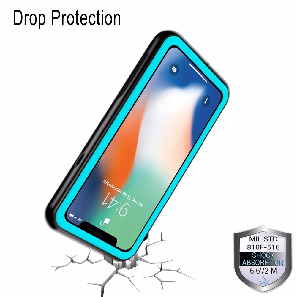 Водонепроницаемый чехол Redpepper для iPhone X 360 полноразмерный Пластиковый