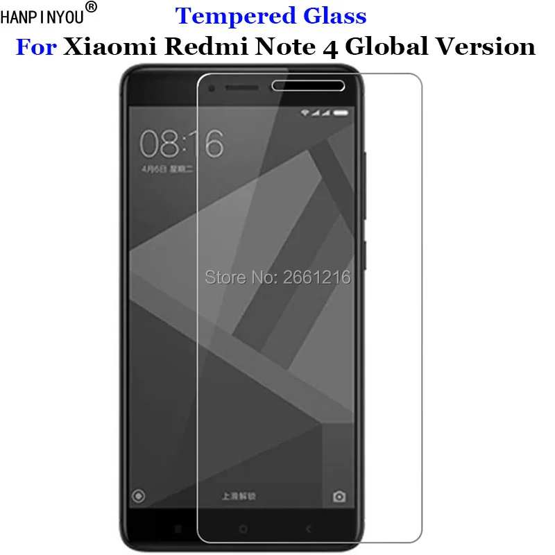 Для Xiaomi Redmi Note 4 глобальная версия 5 &quotзакаленное стекло 9H 2.5D Премиум Защитная