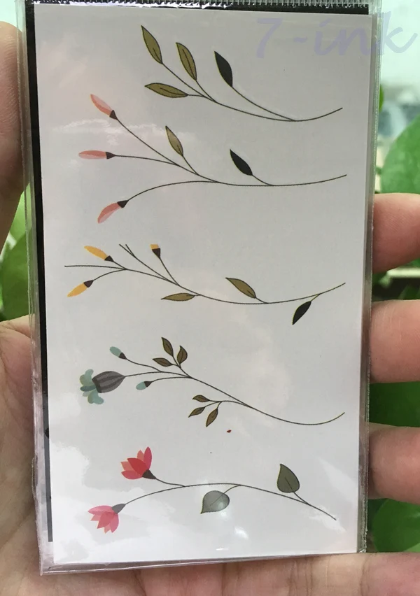 Водостойкая временная татуировка милый цветок свежая нежная Татуировка