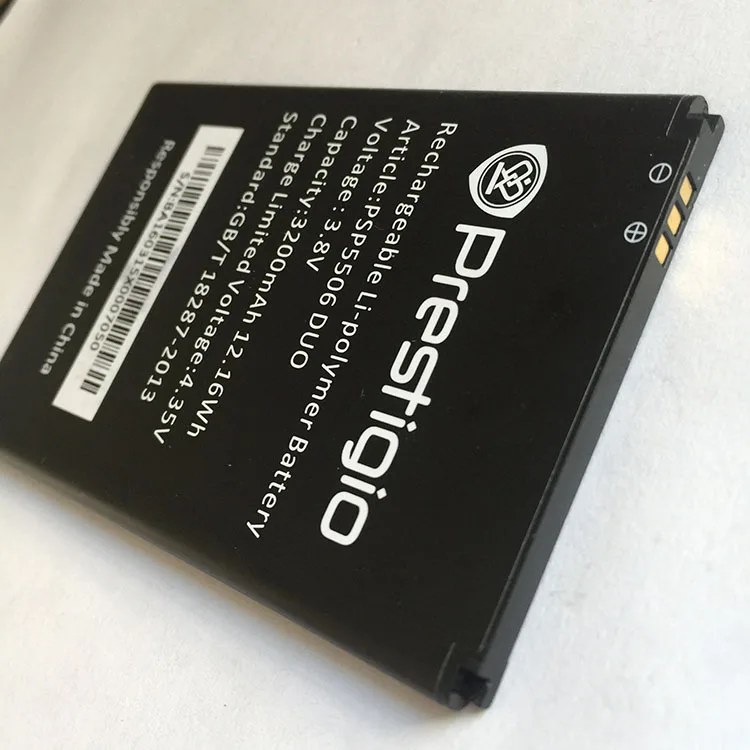 Высокое качество psp5506 3.8 В 3200 мАч Замена Батарея для Prestigio MULTIPHONE Duo батареи