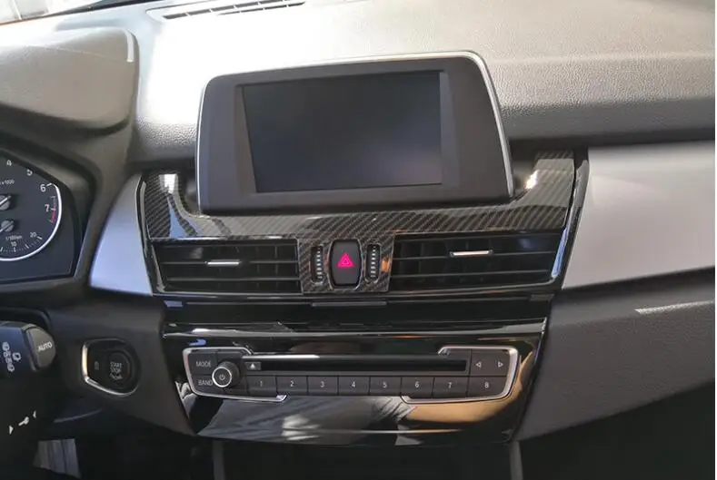 Углеродное волокно стиль для BMW 2 серии Gran Tourer F45 F46 218i 2014-2018 ABS навигационный