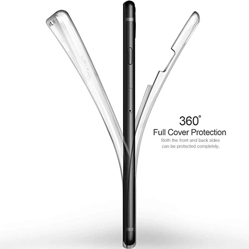 Защитный прозрачный чехол с полным покрытием 360 градусов для iphone XR X 10 XS MAX 6 7 8 6s Plus 5