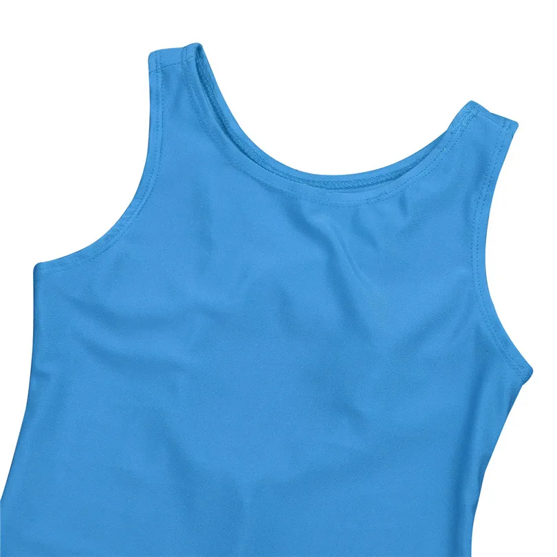 Kids Girls Shiny Ballet Leotard Dress Spaghetti Shoulder Straps Gymnastics Jumpsuit Unitard Slim Fit Dancewear SZ 4-12 | Тематическая