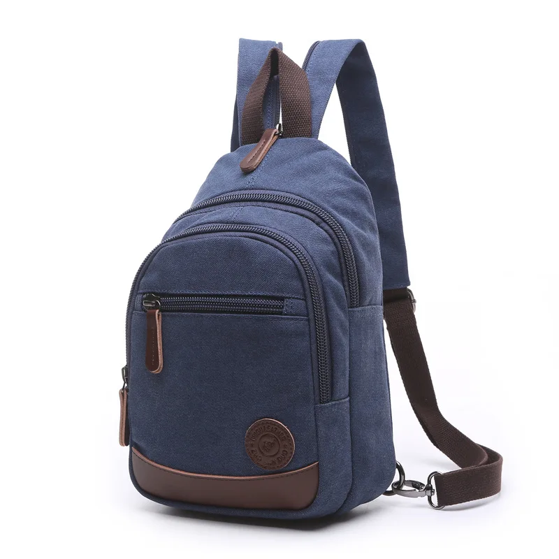 

Fashion Wearable Canvas Backpack Men And Women Travel Bag Street Large Capacity Backpack Brand Design Small Square Bag