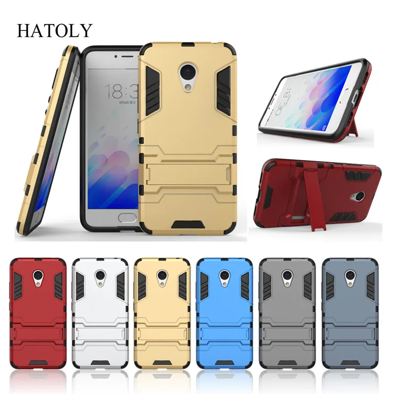 HATOLY For Armor Case Meizu M3 Mini Shockproof Robot Hybrid Rugged Silicone Rubber Hard Phone Cover M3S&lt |