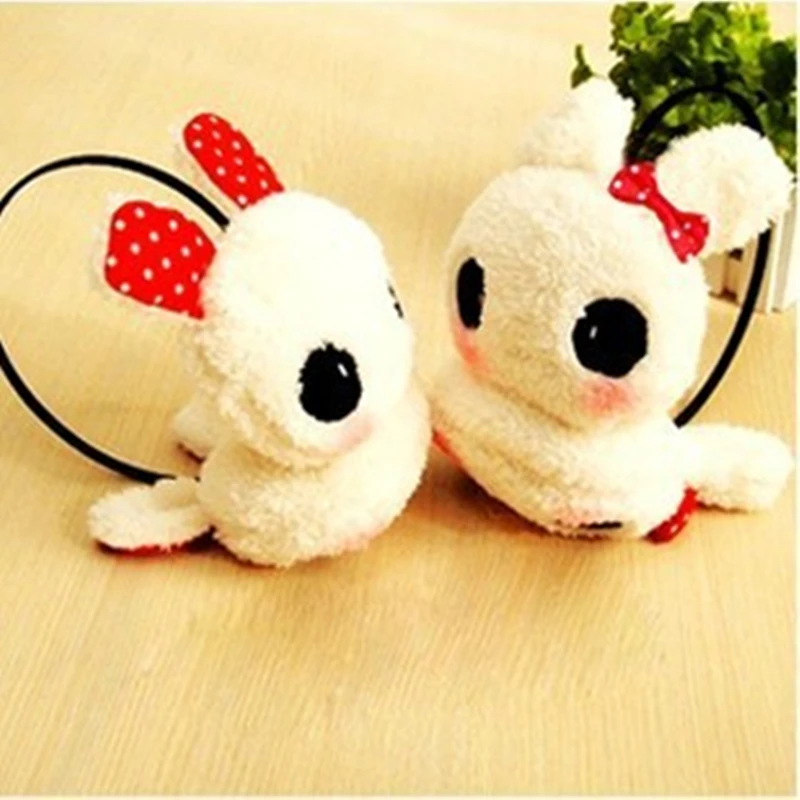 CUHAKCI Winter Cute Earmuffs Panda Ear Muff Warmer New Gilrs Black White Small Panda Design Women Pad Fluffy Ear Warmer Earmuffs