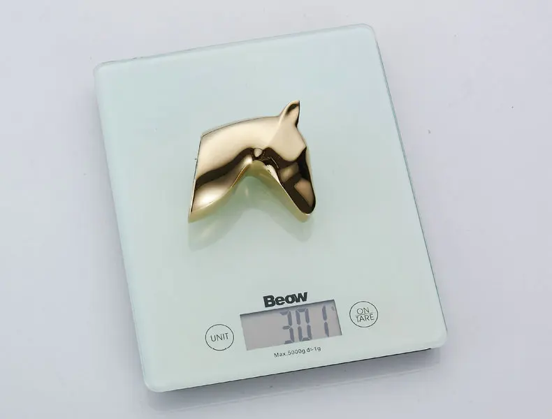 Solid Horse Head Coat Hooks Wall Hang Mounted Towel Hook Gold / Black /Chrome Clothes Hook Bathroom Hardware