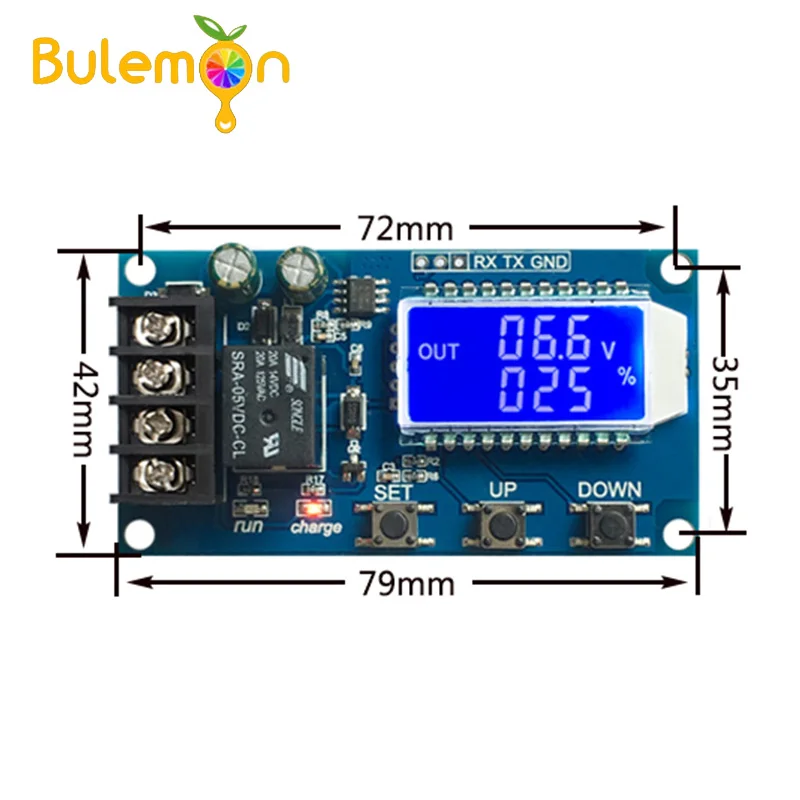 Модуль управления зарядным устройством 10 А 6-60 в выключатель контроля защиты от