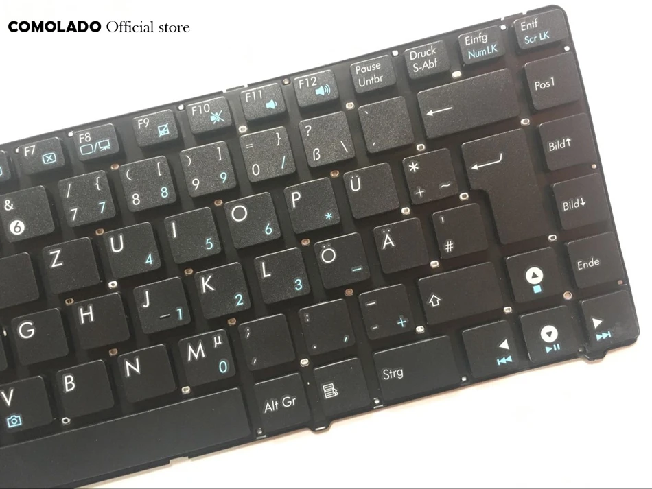 Немецкая клавиатура GR для Asus U36 U36J U36JC U36R U36S U36SD U36SG U36SD-A1 черная макет | Компьютеры и