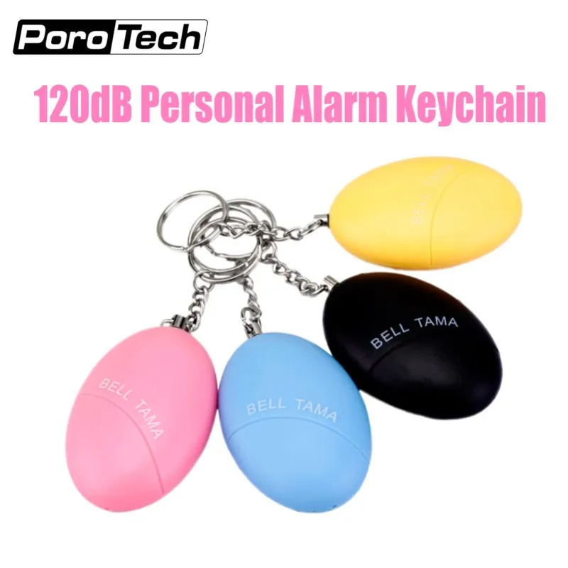 

Wholesale 2018 new Portable Emergency Personal Alarm Keychain 120DB Bell Tama Self Defense Anti-attack Anti-Wolf alarm for women