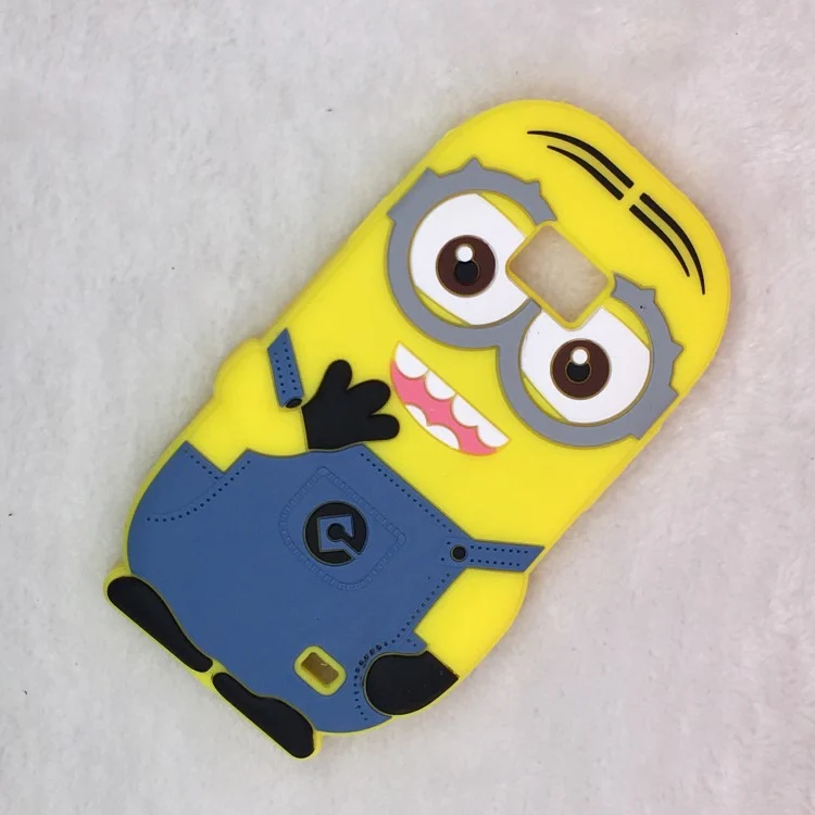 Для Samsung Galaxy S2 i9100 сумка Роскошные 3D Симпатичный мягкий Миньоны кремния обложка