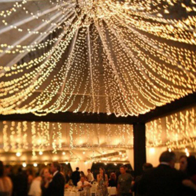 

3m led curtain strip string home party christmas tree wedding decoration supplies lights bulbs Xmas decor event party supplies