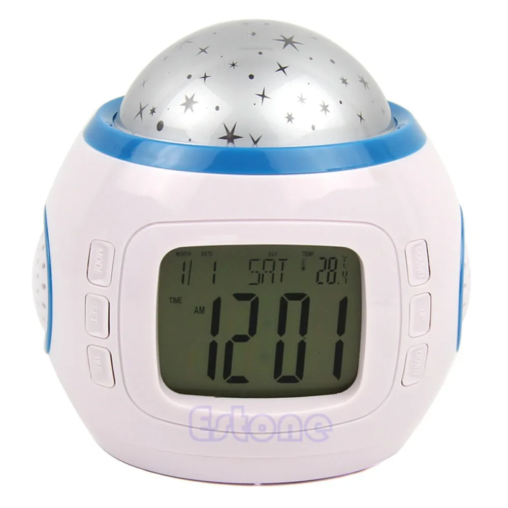 Детский ночник проектор с ночным небом и звездами|alarm clock music|bedroom alarm clockalarm |