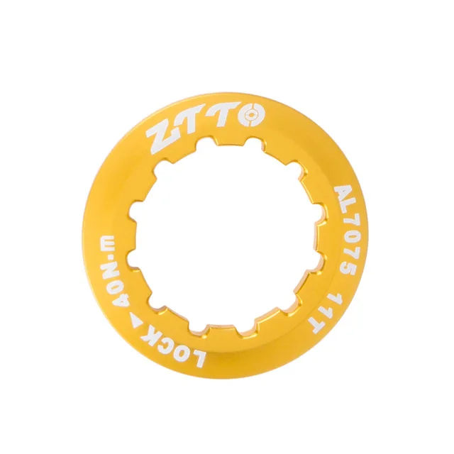 gold ZTTO крышка кольцевой замок 11 T AL7075 кассета MTB дорожный велосипед Сверхлегкая Обложка для ZTTO shimano SRAM 9 S 10 S 11 S 12 S свободное колесо - Цвет: gold