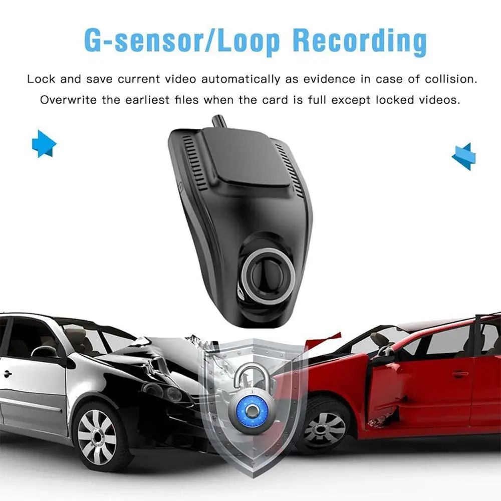 Wifi Full HD 1080p широкоугольный объектив g сенсор ночного видения видеорегистратор