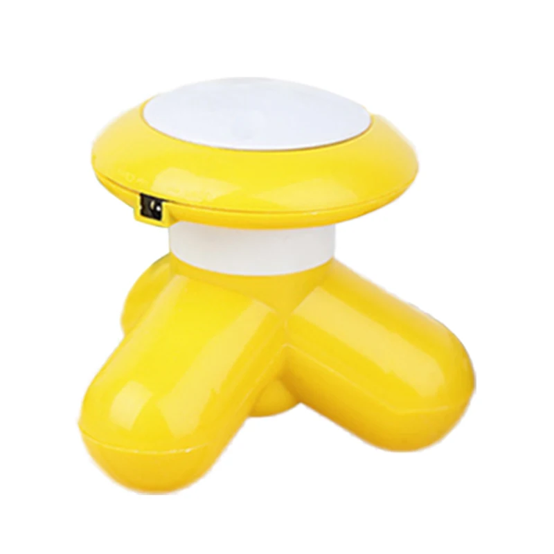 YELLOW Многоцветная мини электрический волновая Вибрация Массажер маленький USB аккумулятор полный тела и шеи Массаж спины плеч - Цвет: YELLOW