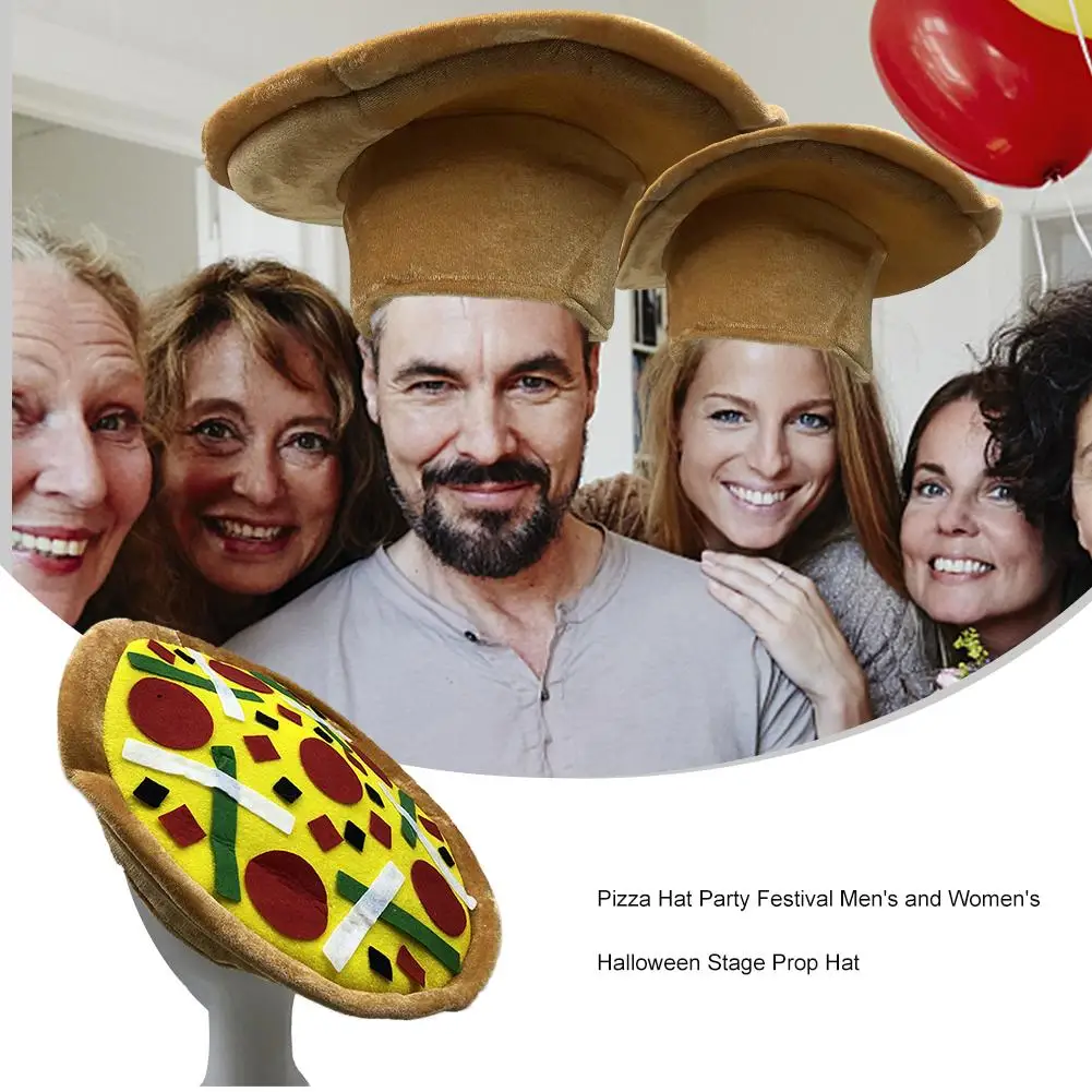 Шапка в форме пиццы для взрослых и детей шапка на Рождество карнавал день