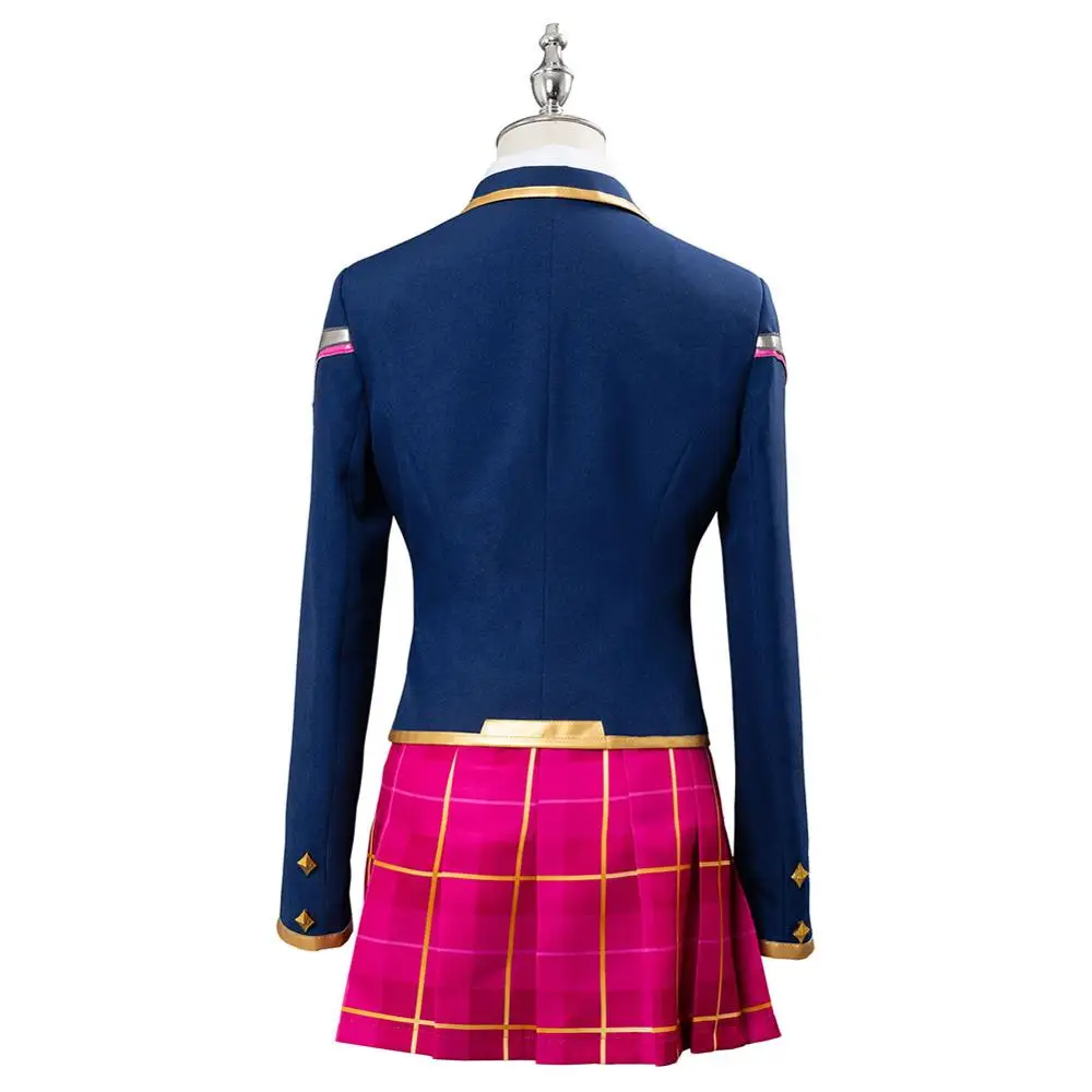 Женский костюм для косплея OW School DVA школьная форма девочек карнавальные костюмы