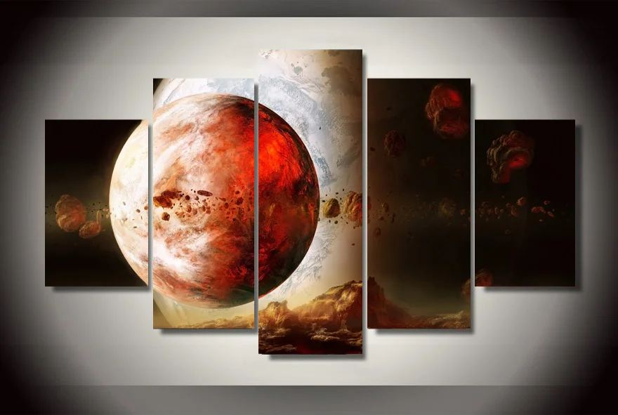 

HD Печать exoplanet planet space stars картина холст печать декор комнаты печать плакат картина холст Бесплатная доставка