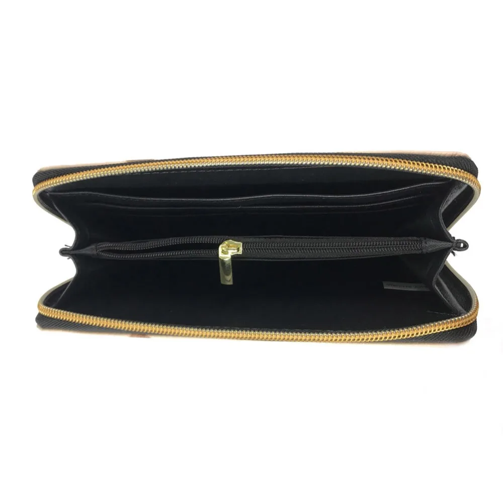 

Nopersonality 2019 New Women's Leather Long Style Wallet Maltese Design Zipper Clutch Coin Purse Cash Money Phone Bags for Women