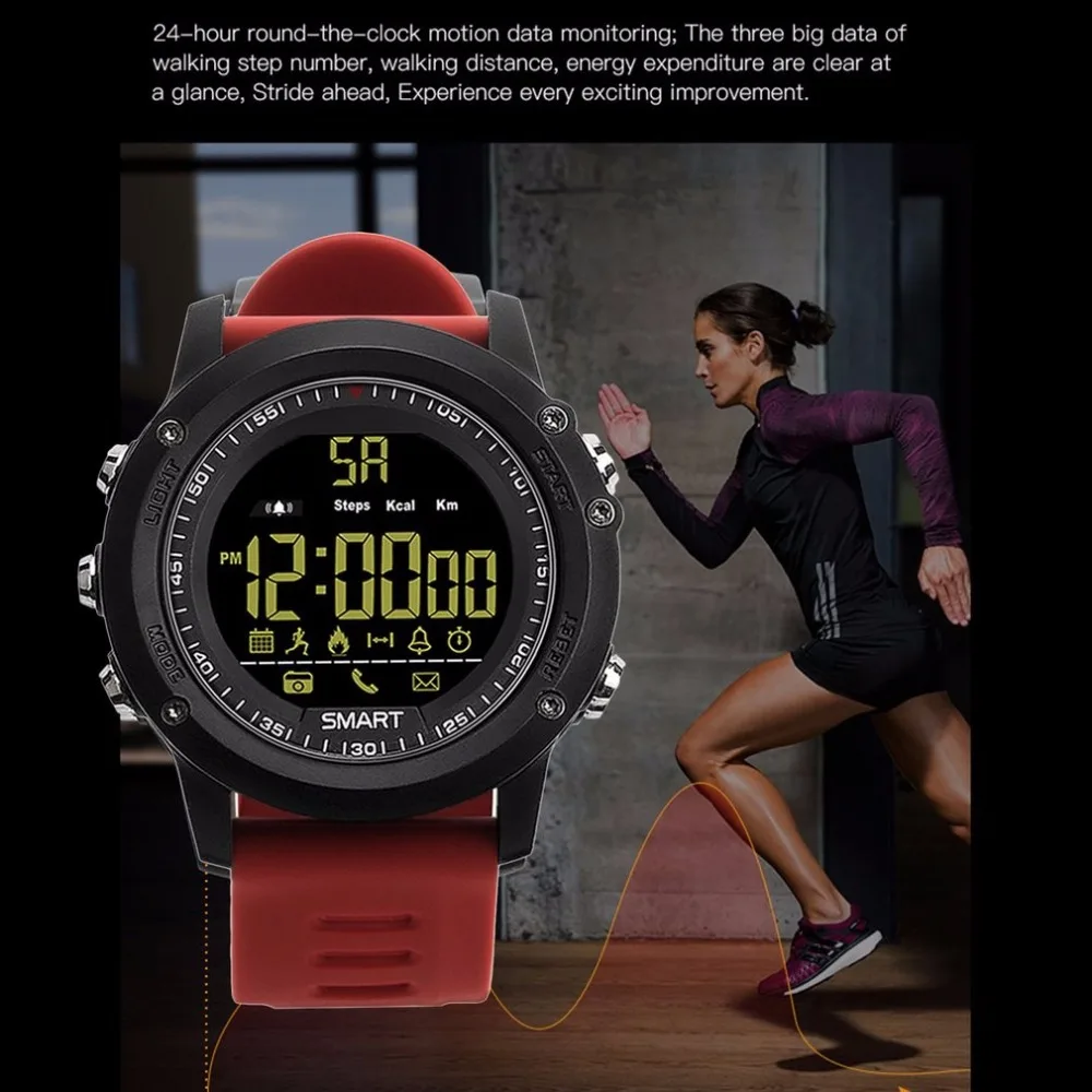 EX17 Bluetooth Smartwatch длительным временем ожидания Смарт часы IP67 Водонепроницаемый