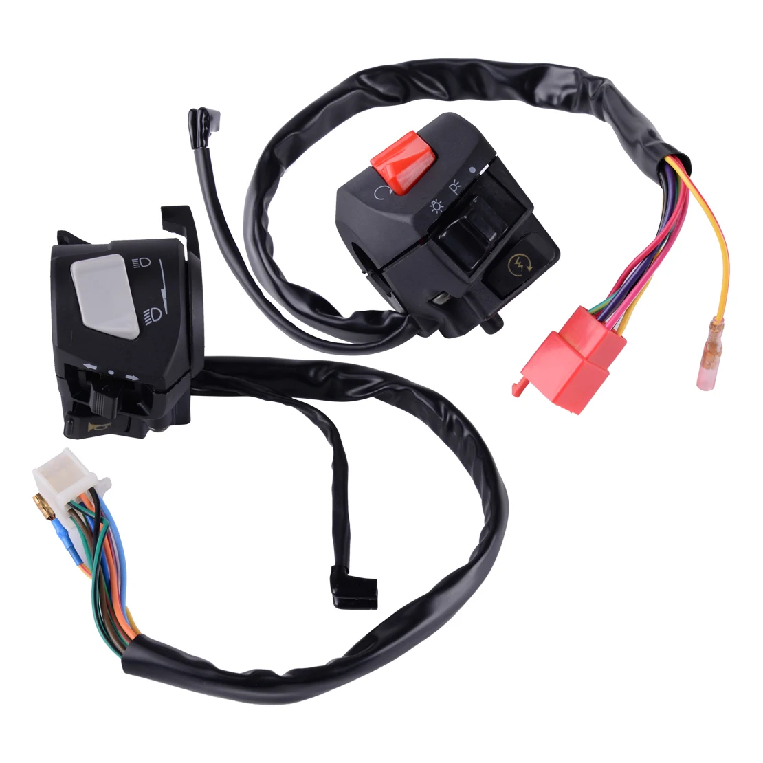 

DWCX 7/8" Motorcycle Handlebar Horn Turn Signal Headlight Electrical Start Switch Left and Right Accessories
