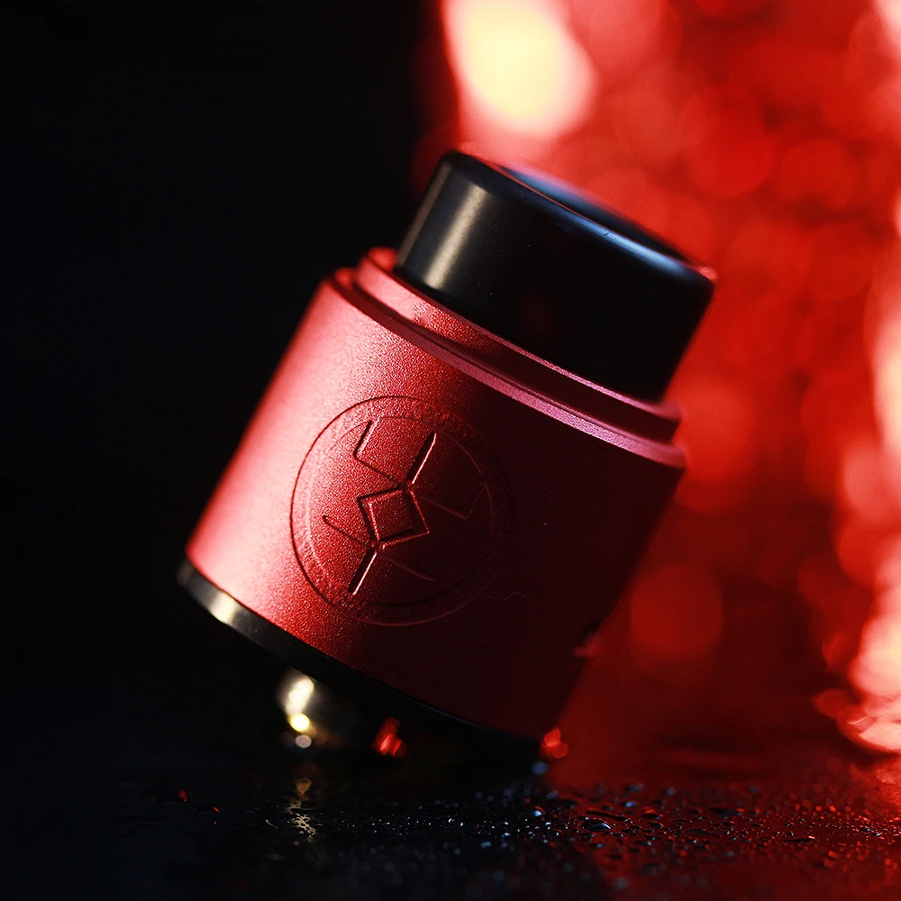 New Arrival Advken Breath RDA Tank 24mm Diameter Atomizer with Dual Posts Design &amp Gold Plated Bottom Feed Pin E-cig Vape | Электроника