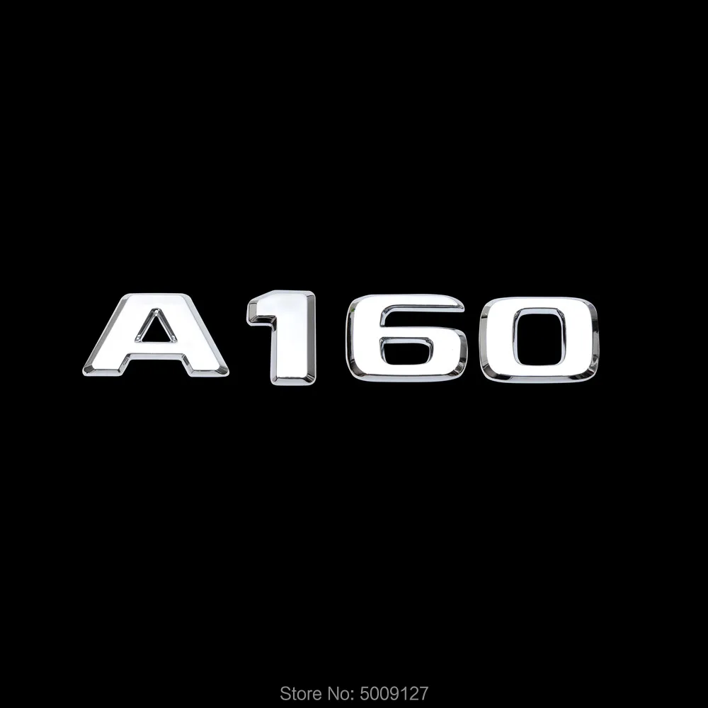 Черный Багажник крыло Буквы Значки Эмблемы для Mercedes Benz A45 A43 A180 A200 A65 A160 AMG W168